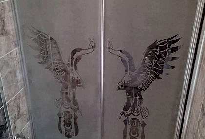 Taraftar Desenli Duşakabin (Beşiktaş)